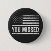 トランプヴァンス選挙醜いクリスマスセーター 缶バッジ (正面)