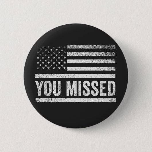 トランプヴァンス選挙醜いクリスマスセーター 缶バッジ (正面)