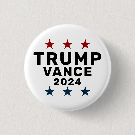 トランプヴァンス2024クラシック年星 缶バッジ (正面)