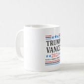 トランプヴァンス2024シャツ コーヒーマグカップ (正面左)