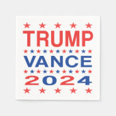 トランプヴァンス2024スターズ紙ナプキンス スタンダードカクテルナプキン (正面)