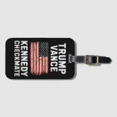 トランプヴァンス2024トランプヴァンスケネディチェックメイト ラゲッジタグ (正面横)