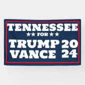 トランプヴァンス2024バナーのテネシー 横断幕 (横)