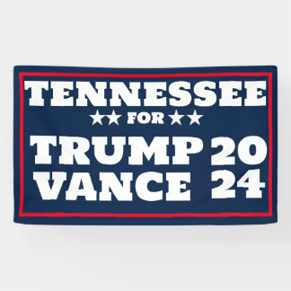 トランプヴァンス2024バナーのテネシー 横断幕