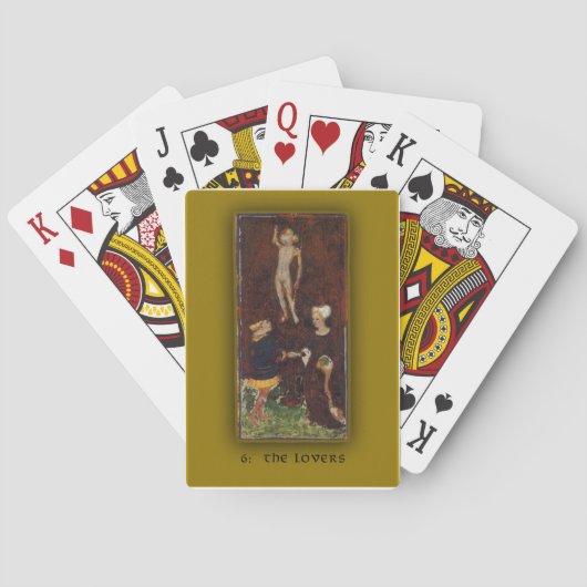 トランプヴィスコンティ – スフォルツァタロットザ恋人たち トランプ (裏面)
