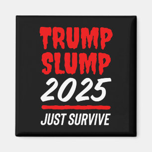 トランプ不況2025 なんとか生き残れ - 真っ赤な株式市場 マグネット