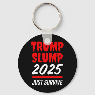 トランプ不調2025 なんとか生き延びろ - 真紅の株式市場 キーホルダー