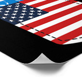 トランプ中指ポケット2020選挙USA共和党 ポスター (角)