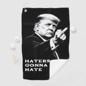 トランプ中指2026ミーム面白い ゴルフタオル (インサイチュ)