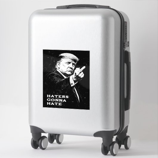 トランプ中指2026ミーム面白い シール (スーツケース)