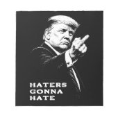 トランプ中指2026ミーム面白い ノートパッド (正面)