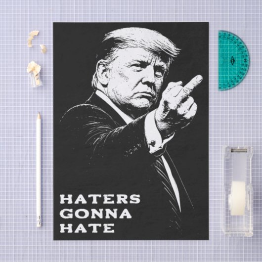 トランプ中指2026ミーム面白い 薄葉紙 (クラフト)