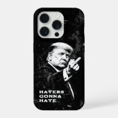 トランプ中指2026ミーム面白い iPhoneケース (裏面)