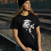 トランプ中指2026ミーム面白い Tシャツ