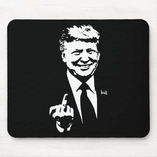 トランプ中指 マウスパッド (正面)