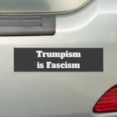 トランプ主義はファシズム バンパーステッカー (On Car)
