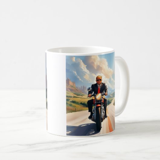 トランプ乗りバイク美しいrd南西アメリカ コーヒーマグカップ (正面右)