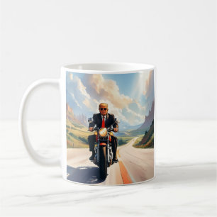 トランプ乗りバイク美しいrd南西アメリカ コーヒーマグカップ