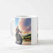 トランプ乗用オートバイUSキャピトルワシントンDC コーヒーマグカップ (正面左)