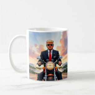 トランプ乗用オートバイUSキャピトルワシントンDC コーヒーマグカップ