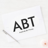 トランプ以外の人 楕円形シール (封筒)