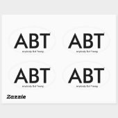 トランプ以外の人 楕円形シール (シート)