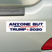 トランプ以外の誰でも2020 バンパーステッカー (車上)