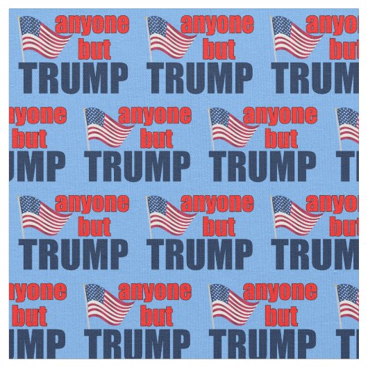 トランプ以外の誰でも ファブリック (クローズアップ)