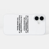 トランプ住人 iPhone 16ケース (裏面横)
