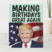 トランプ作り誕生日素晴らし再び巨大誕生日 カード (正面)