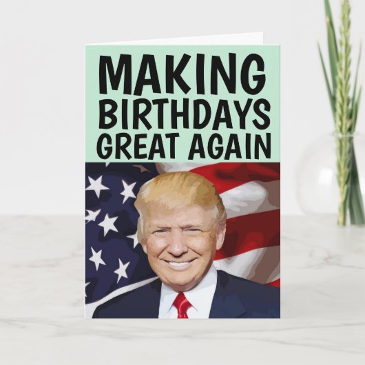 トランプ作り誕生日素晴らし再び誕生日カード カード (正面)