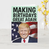 トランプ作り誕生日素晴らし再び誕生日カード カード (黄色い花)