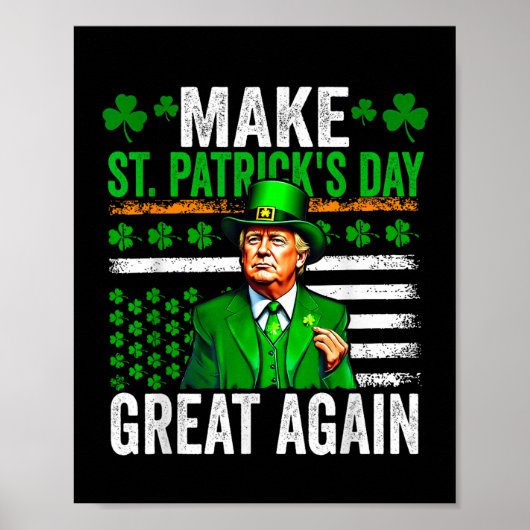 トランプ作りSaint patricks day素晴らし再びトランプSt ポスター (正面)