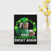 トランプ作りSt patricks day素晴らし再びトランプSt カード (黄色い花)