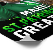 トランプ作りSt patricks day素晴らし再びトランプSt ポスター (角)