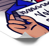 トランプ価値ポスターの投票 ポスター (角)