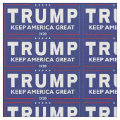 トランプ保メリカ2020青素晴らし背景ZSSG ファブリック (クローズアップ)