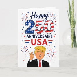 トランプ偉人ハッピー250周年おめでとうアメリカ カード