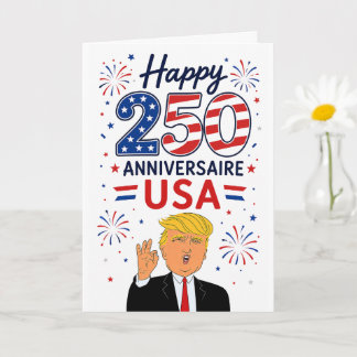 トランプ偉人ハッピー250周年おめでとうアメリカ カード