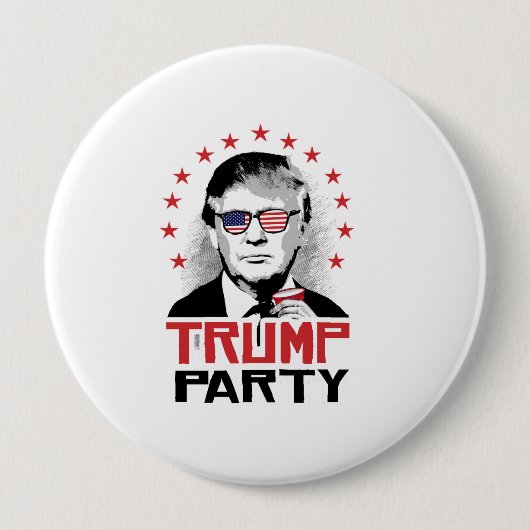トランプ党 2016 缶バッジ (正面)