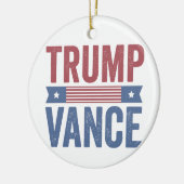 トランプ共和党アメリカ選挙投票ギフト セラミックオーナメント (左)