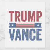 トランプ共和党アメリカ選挙投票ギフト ワインラベル (シングルラベル)