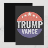 トランプ共和党アメリカ選挙投票ギフト 招待状 (正面/裏面)