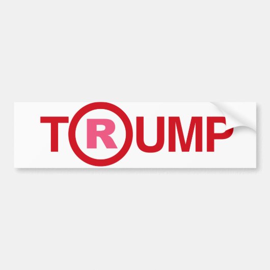 トランプ共和党バンパー – .png バンパーステッカー (正面)