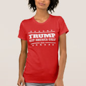 トランプ共和党パーティー投票支援の女性 Tシャツ (正面)