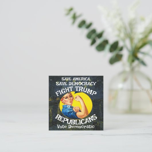 トランプ共和党パーティー誕生日ホリデーボーイズ女の子 エンクロージャーカード (スタンド正面)