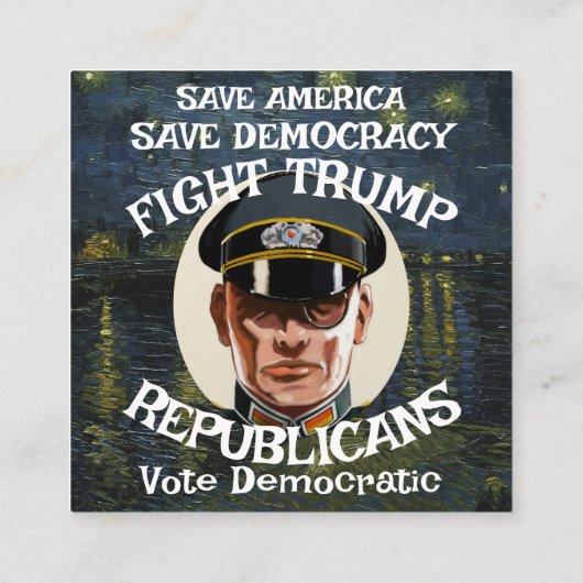 トランプ共和党パーティー誕生日ホリデーボーイズ女の子 エンクロージャーカード (裏面)