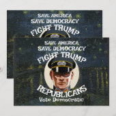 トランプ共和党員が引退して結婚式を挙げる 招待状 (正面/裏面)