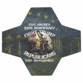 トランプ共和党MAGA米国アメリカトランプに投票 サッカーボール (フラット)