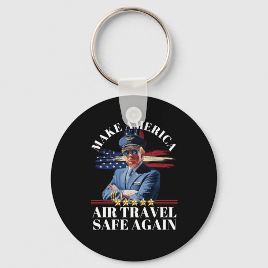 トランプ再びアメリカ航空素晴らし旅行1 キーホルダー (正面)